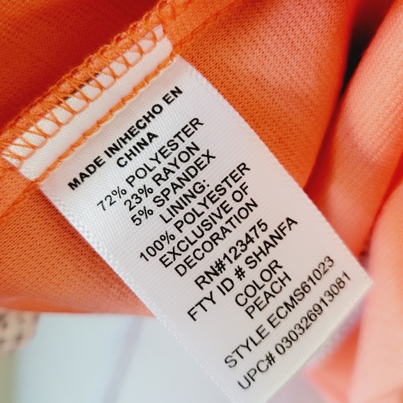 Ellen Tracy coral ponte blazer size small - Picture 8 of 8